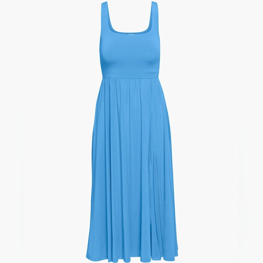 Aritzia Alfred Market Slit Midi Dress - Wave Blue